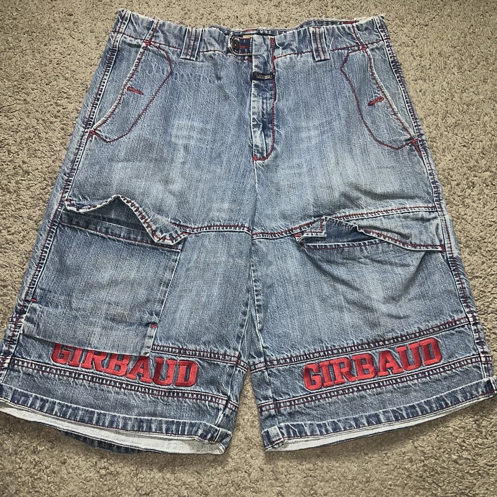 Vintage Marithe Francois Girbaud Baggy Jean Shorts 38 Y2K